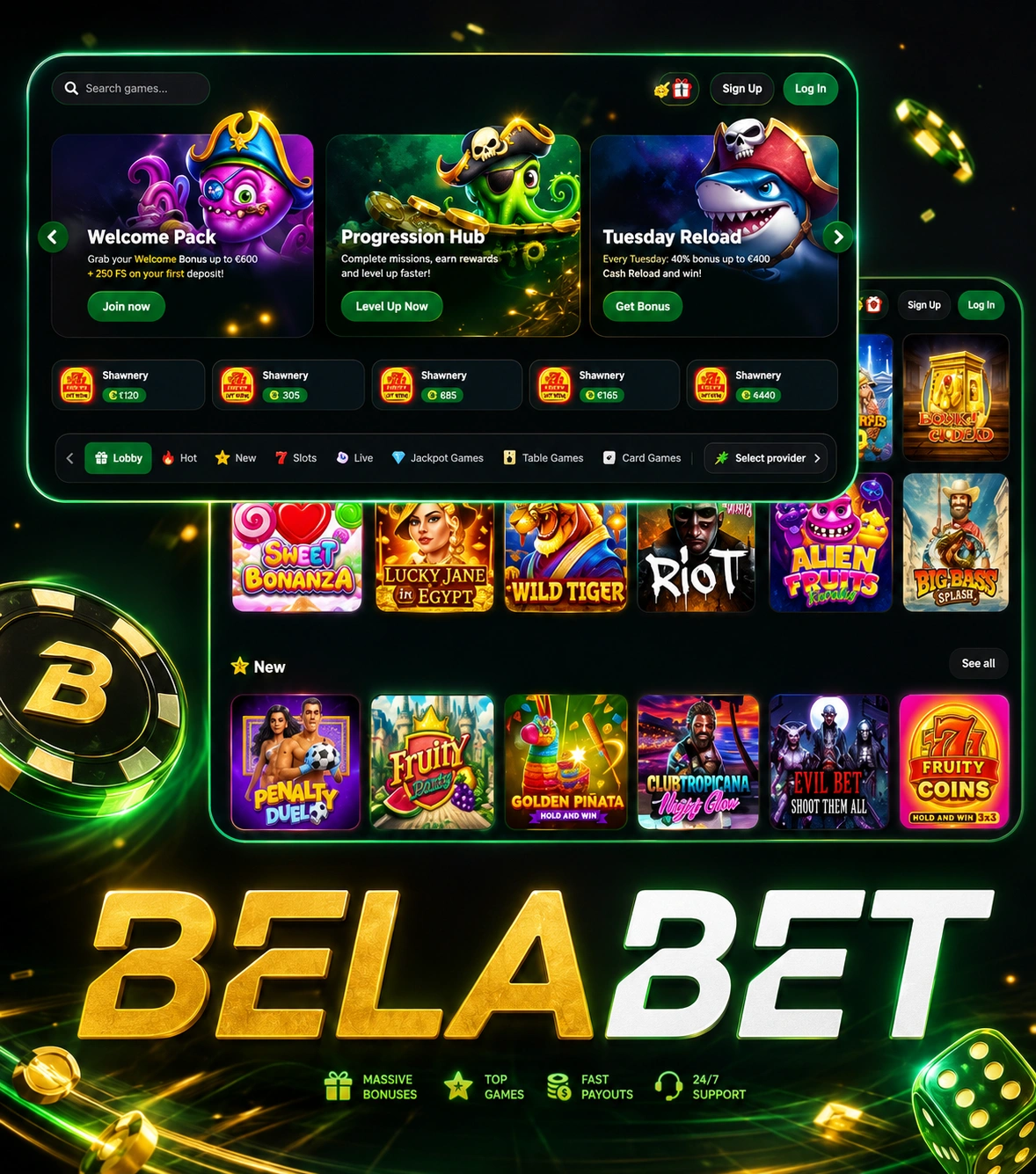 BelaBet affiliate landing preview